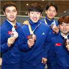 단체전,동메달,대표팀