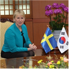 장관,스웨덴,북한,대화