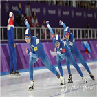 남자,실시간,팀추월