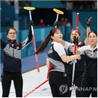 한국,컬링,올림픽,여자컬링팀,열광