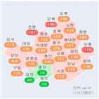 미세먼지,농도,경기,서울,마스크,수치