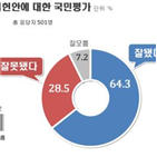 평가,긍정평가,지지층,개헌안