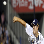 두산,김명신,팔꿈치