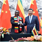 중국,아프리카,짐바브웨,대통령,음난,투자,일대일
