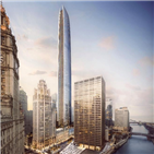 시카고,트리뷴,타워,빌딩,미국,그룹,초고층