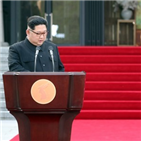 북한,비핵화,이행,합의,위원장,선언,표현,의지,회담