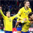 스웨덴,월드컵,독일,덴마크,상대,평가전