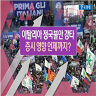이탈리아,정부,실적,증시,영향,이슈