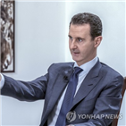 시리아,러시아,아사드,대통령,영국,인터뷰,이란