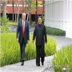 싱가포르,위원장,대통령,북한,트럼프,김정은,과거,세계,정상회담,모습