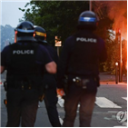 경찰,낭트,청년,프랑스,시위