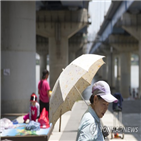 폭염주의보,지역,발효,장마전선
