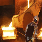 용광로,근로자,공장,열기