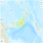 지진,파푸아뉴기니,확인