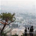 초미세먼지,남부권,이상