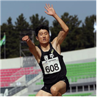 세단뛰기,김덕현,대회,한국기록