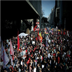 후보,시위,보우소나,브라질,도시,시위대