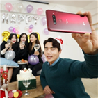 스마트폰,연말,기념사진,촬영