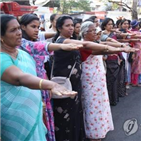 여성,사원,출입,시위,사바리말라,인도