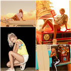 효린,모델,바다,칼리