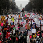 여성,여성행진,시위,트럼프,대통령,워싱턴