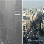 중국,한국,대기오염,미세먼지,공기,서울,오염,개선,문제