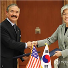 해리스,장관,대사,방위비