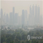 태국,오염,대기,기대수명,지역
