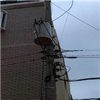변압기,주택가