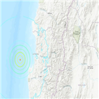 칠레,지진,규모