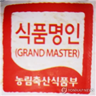 식품명인,이상,지정