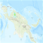 파푸아,지진