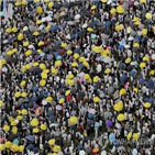 행사,홍콩,경찰,시위,기념일,주권반환