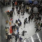 홍콩,시위,계엄령,정부,발동,중국,가능성,경찰