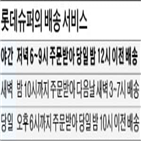 배송,롯데슈퍼,야간배송,온라인,주문