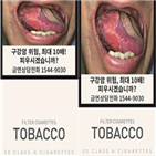 경고그림,면적,문구,담배,확대,흡연,표기