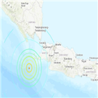 지진,인도네시아,자바섬,규모
