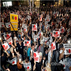 한국,일본,집회,민중,대응