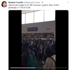 여행객,공항,승객,먹통