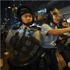 경찰,시위대,시위,홍콩,충돌,이날,집회,송환법,지역,개입