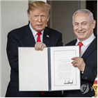 이스라엘,네타냐후,트럼프,총리,대통령,총선,미국,발표