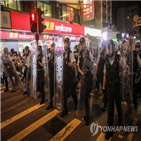 경찰,홍콩,도시락,배달