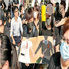 홍콩,시위,실탄,경찰,시위대,영향