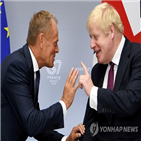 브렉시트,총리,존슨,영국,북아일랜드,정부,메르켈
