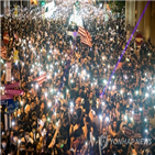 홍콩,법안,중국,시위,하원,통과,인권,미국