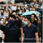 집회,홍콩,경찰,불허,시위,민간인권전선,최근