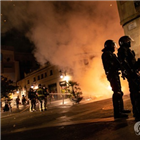 카탈루냐,경찰,시위,스페인,바르셀로나,시위대,요구