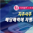 주가,지주사,수익률,상승,지주회사,매각,배당,최근,SK,대한