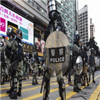 홍콩,경찰,시위대,경찰관,시위,래리,진압