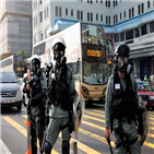 경찰,홍콩,시위대,시위,대학,성당,주요